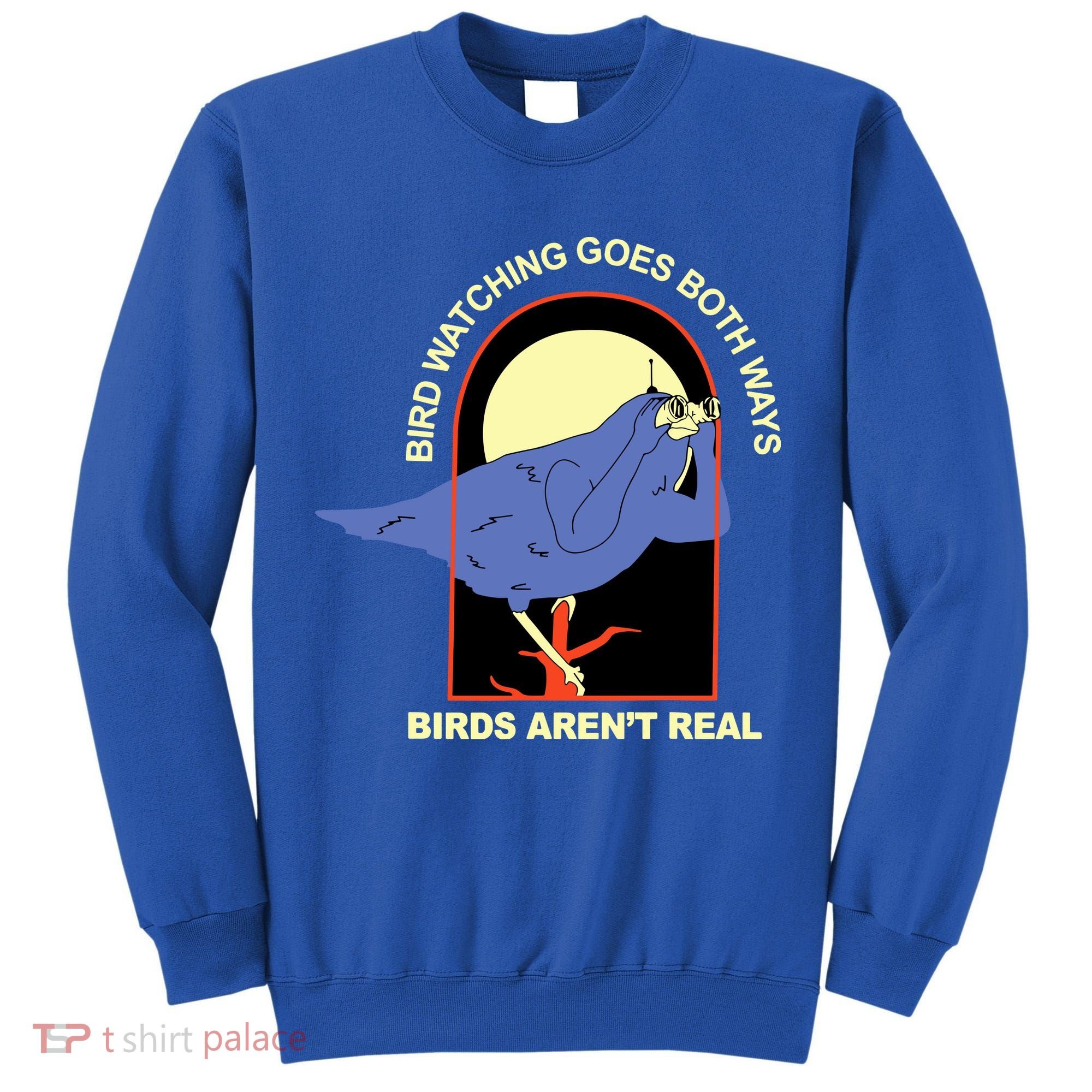 Bird Watching Goes Both Ways Bird Aren’T Real Tall Sweatshirt