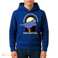 Bird Watching Goes Both Ways Bird Aren’T Real Kids Hoodie thumb 4