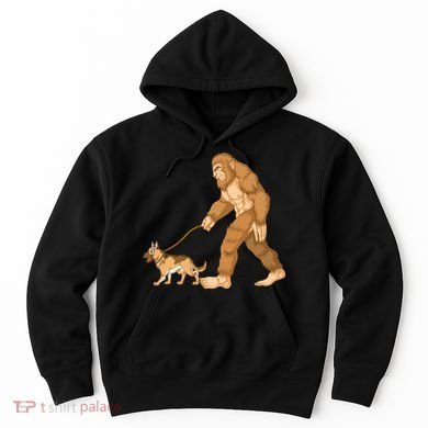 Bigfoot Walking German Shepherd Hoodie