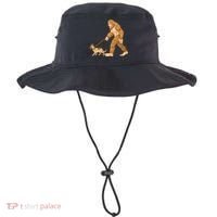 Bigfoot Walking German Shepherd Bucket Hat thumb 0