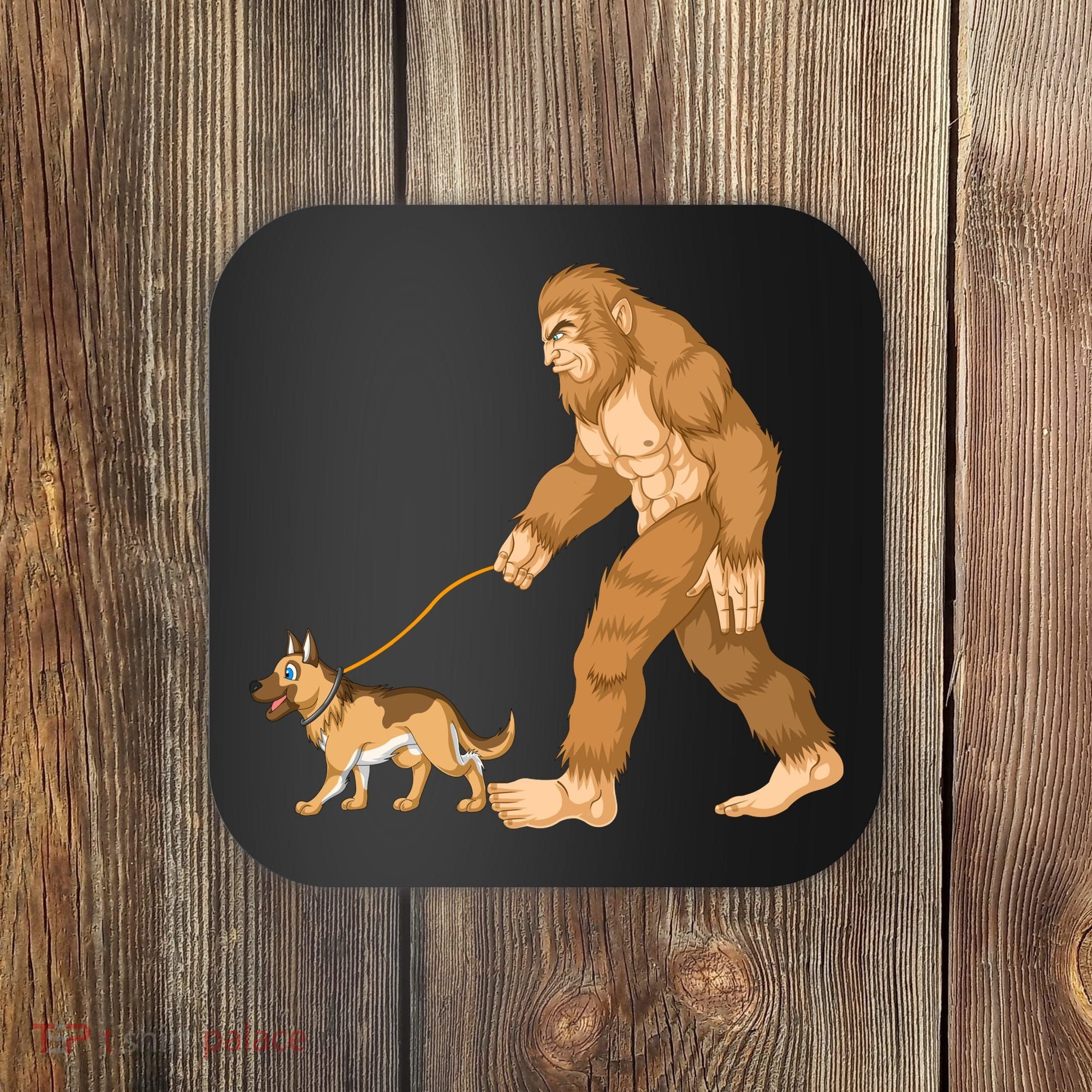 Bigfoot Walking German Shepherd Coaster