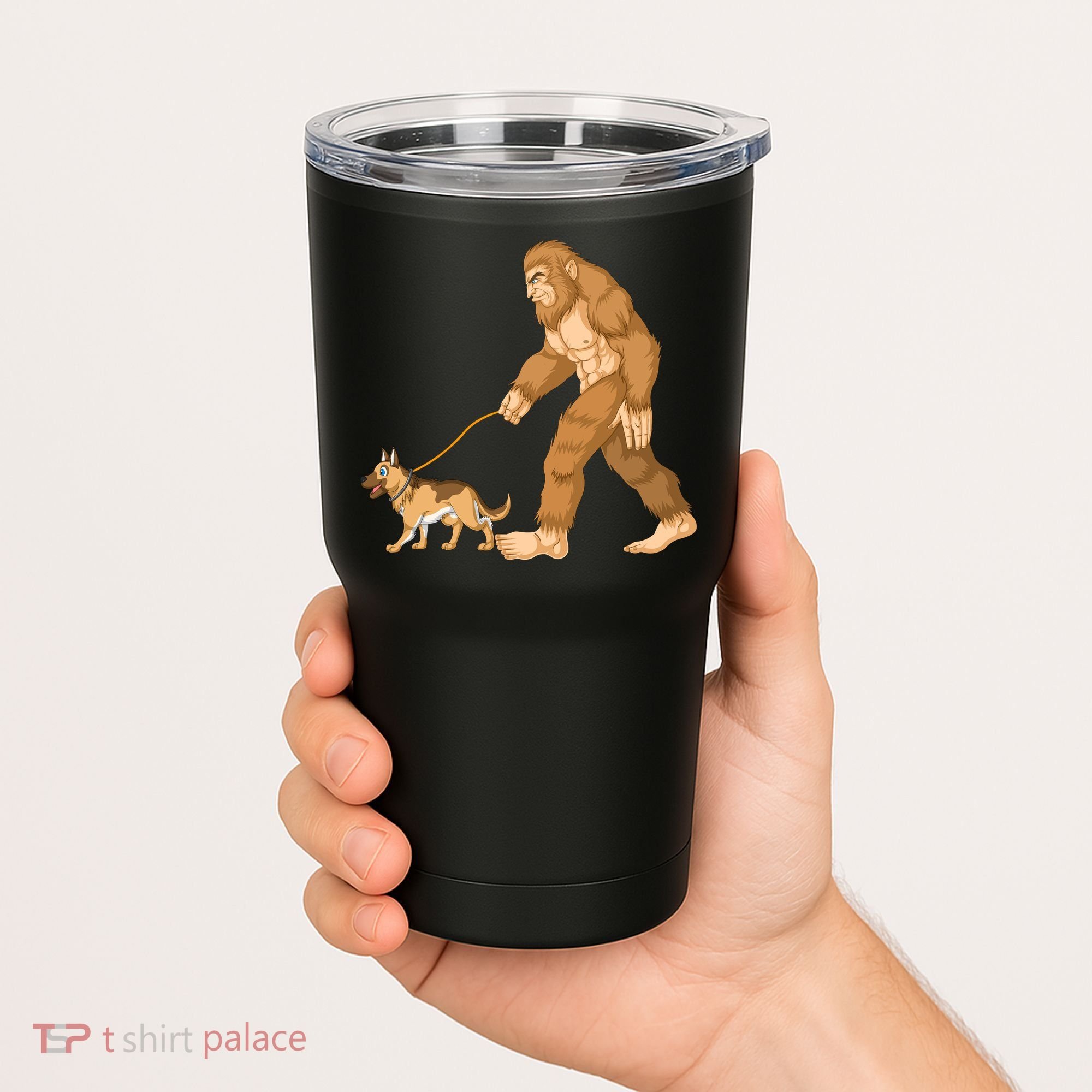 Bigfoot Walking German Shepherd Tumbler