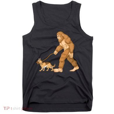 Bigfoot Walking German Shepherd Tank Top