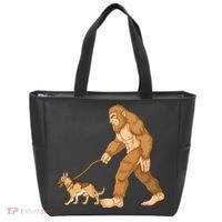 Bigfoot Walking German Shepherd Tote Bag thumb 0