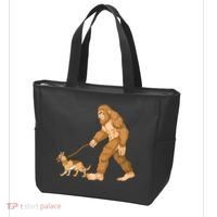Bigfoot Walking German Shepherd Tote Bag thumb 3