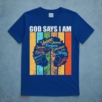 Black Women God Says I Am Black History Month T-Shirt thumb 5