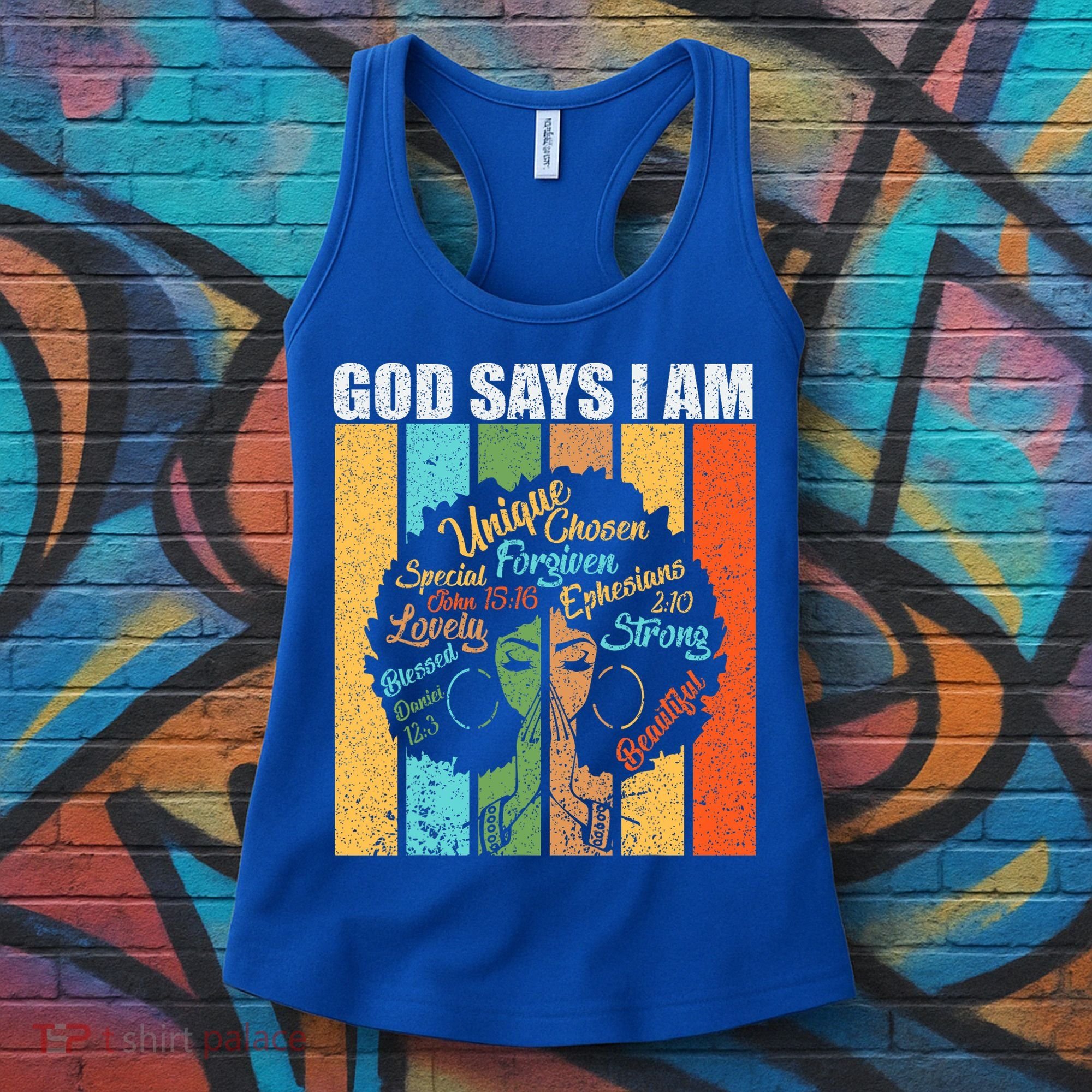 Black Women God Says I Am Black History Month Women's Tank Top