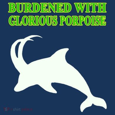 Burdened With Glorious Porpoise Baby Bodysuit