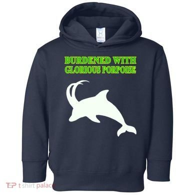 Burdened With Glorious Porpoise Toddler Hoodie