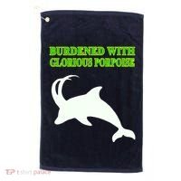 Burdened With Glorious Porpoise Golf Towel thumb 0