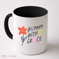 Bloom With Grace Summer Quote Coffee Mug thumb 0