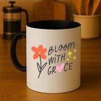 Bloom With Grace Summer Quote Coffee Mug thumb 4