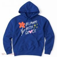 Bloom With Grace Summer Quote Hoodie thumb 0