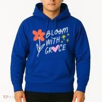 Bloom With Grace Summer Quote Hoodie thumb 2