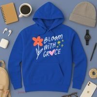 Bloom With Grace Summer Quote Hoodie thumb 3