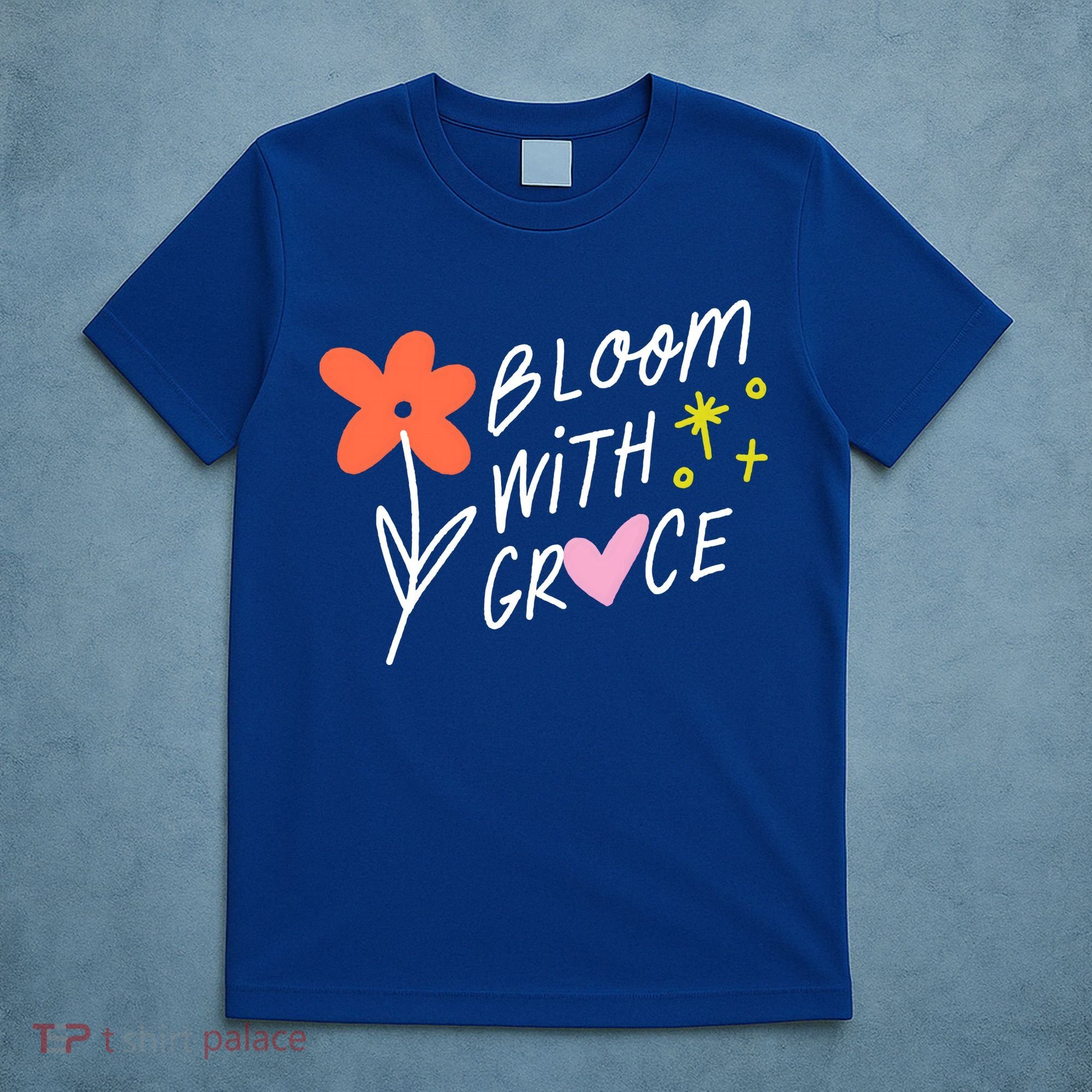 Bloom With Grace Summer Quote T-Shirt