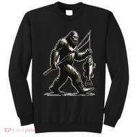Bigfoot Walleye Hunting Angler Sasquatch Walleye Fishing Sweatshirt thumb 0