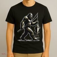 Bigfoot Walleye Hunting Angler Sasquatch Walleye Fishing T-Shirt thumb 3