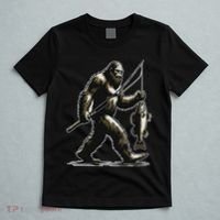 Bigfoot Walleye Hunting Angler Sasquatch Walleye Fishing T-Shirt thumb 5