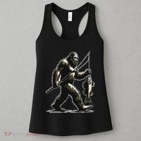 Bigfoot Walleye Hunting Angler Sasquatch Walleye Fishing Women's Tank Top thumb 3