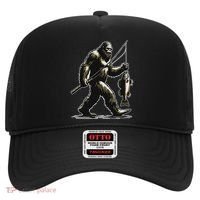 Bigfoot Walleye Hunting Angler Sasquatch Walleye Fishing Hat thumb 0