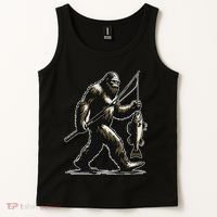 Bigfoot Walleye Hunting Angler Sasquatch Walleye Fishing Tank Top thumb 2