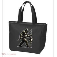 Bigfoot Walleye Hunting Angler Sasquatch Walleye Fishing Tote Bag thumb 3