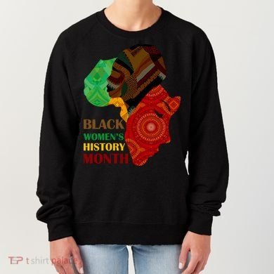 Black Women's History Month African Patterns  Women's Sweatshirt