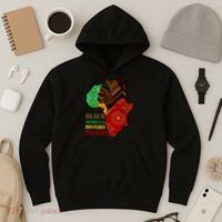 Black Women's History Month African Patterns  Hoodie thumb 3