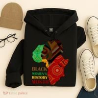 Black Women's History Month African Patterns  Hoodie thumb 4