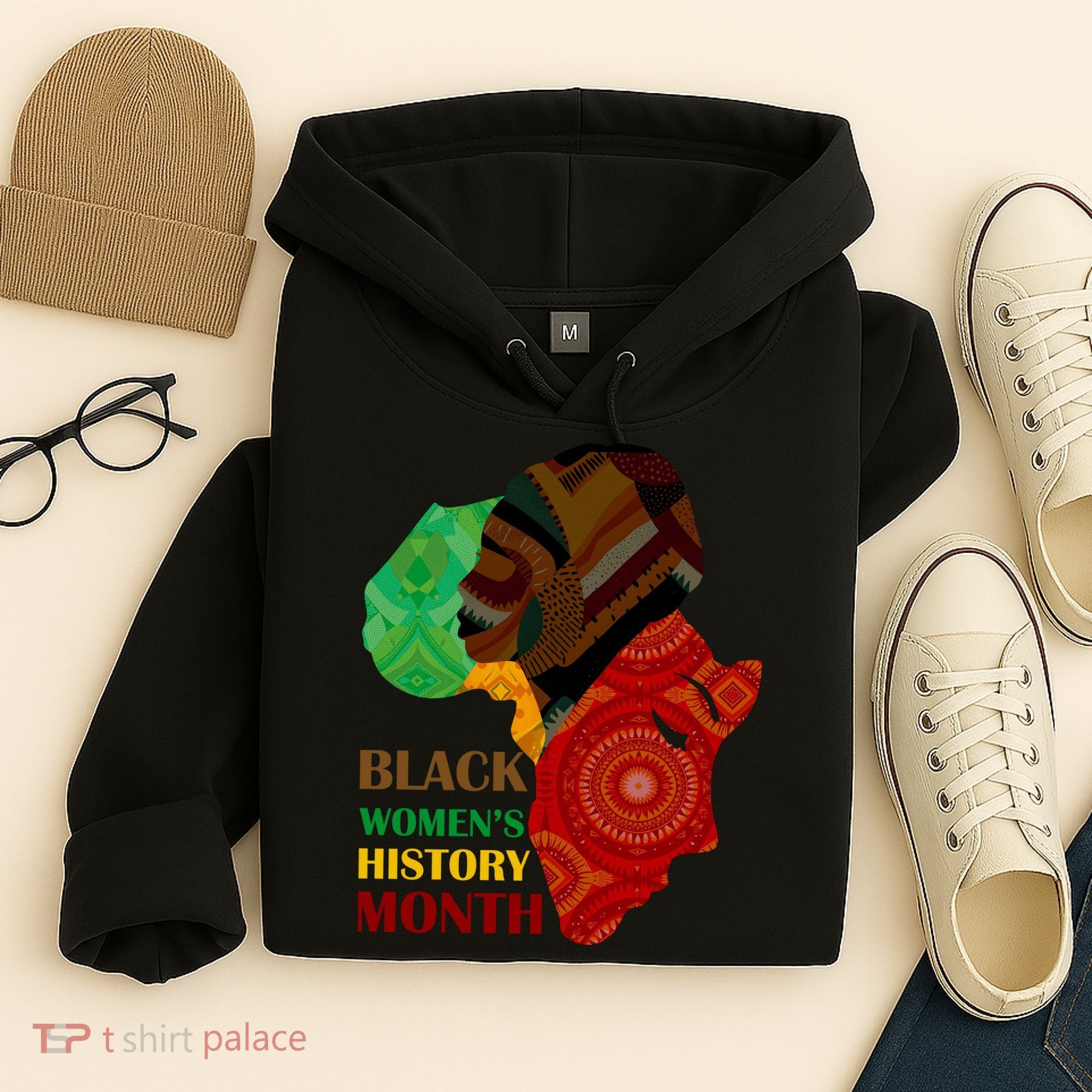 Black Women's History Month African Patterns  Hoodie