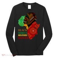 Black Women's History Month African Patterns  Long Sleeve Shirt thumb 0