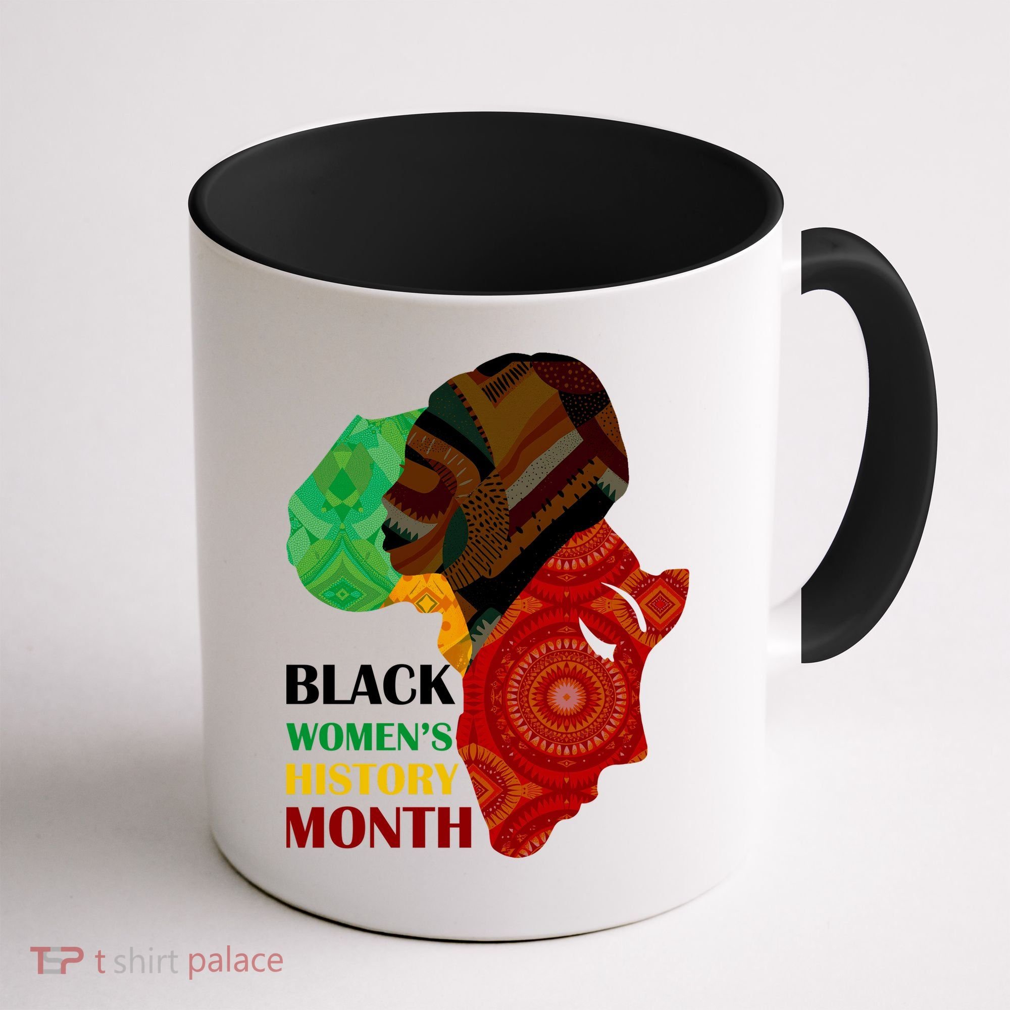Black Women's History Month African Patterns  Coffee Mug