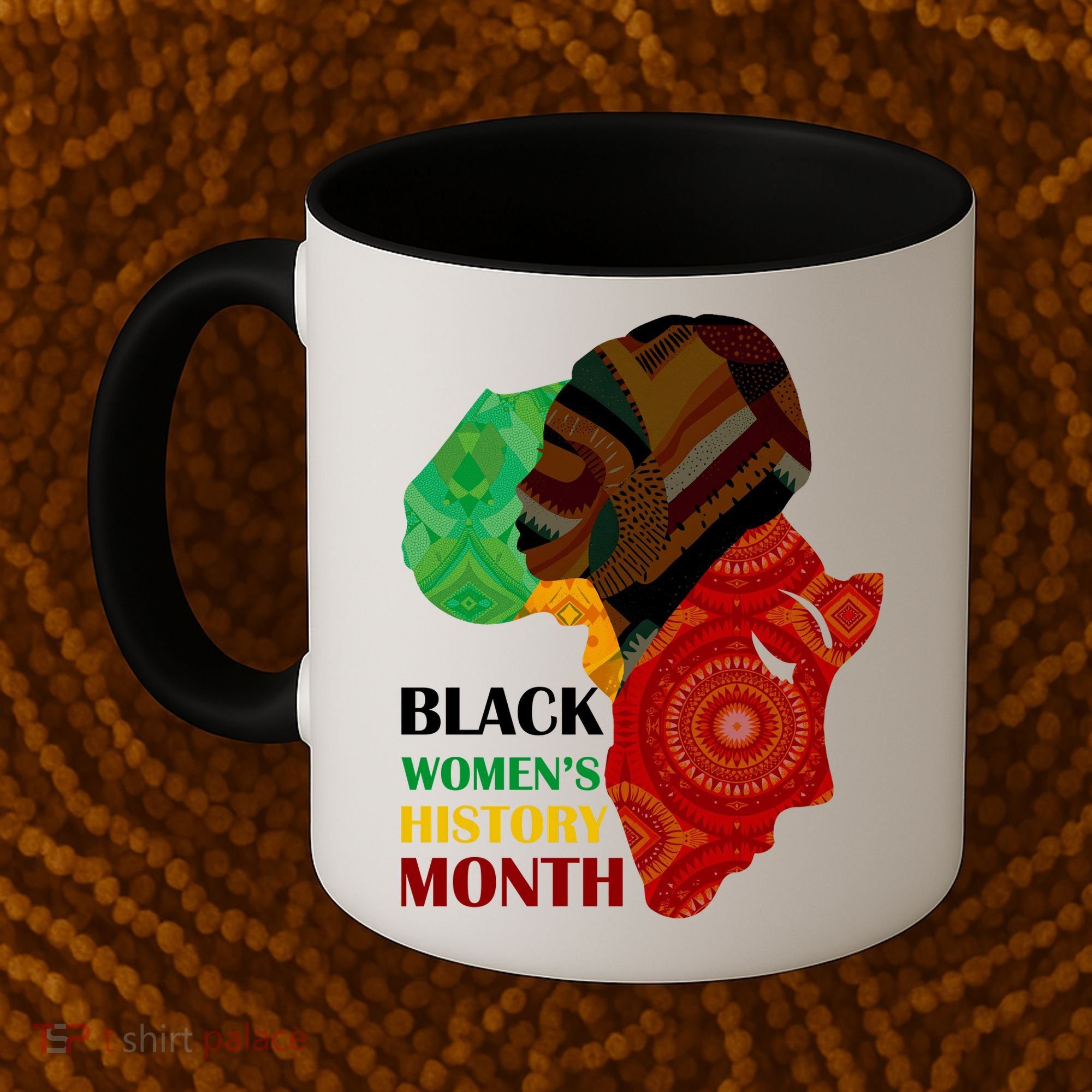 Black Women's History Month African Patterns  Coffee Mug