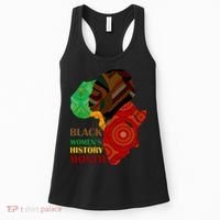 Black Women's History Month African Patterns  Women's Tank Top thumb 0