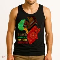 Black Women's History Month African Patterns  Tank Top thumb 3
