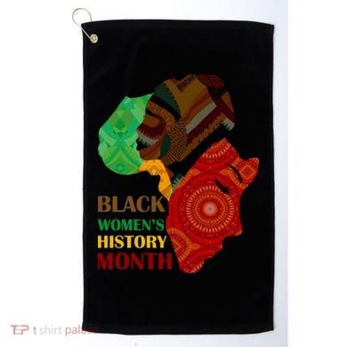 Black Women's History Month African Patterns  Golf Towel