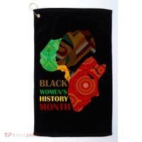 Black Women's History Month African Patterns  Golf Towel thumb 0