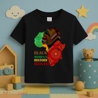 Black Women's History Month African Patterns  Toddler T-Shirt thumb 3