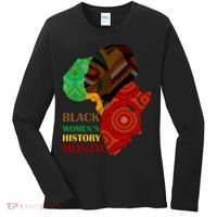 Black Women's History Month African Patterns  Women's Long Sleeve Shirt thumb 0