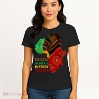 Black Women's History Month African Patterns  Women's T-Shirt thumb 4