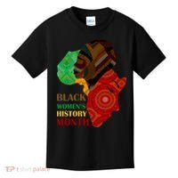 Black Women's History Month African Patterns  Kids T-Shirt thumb 0