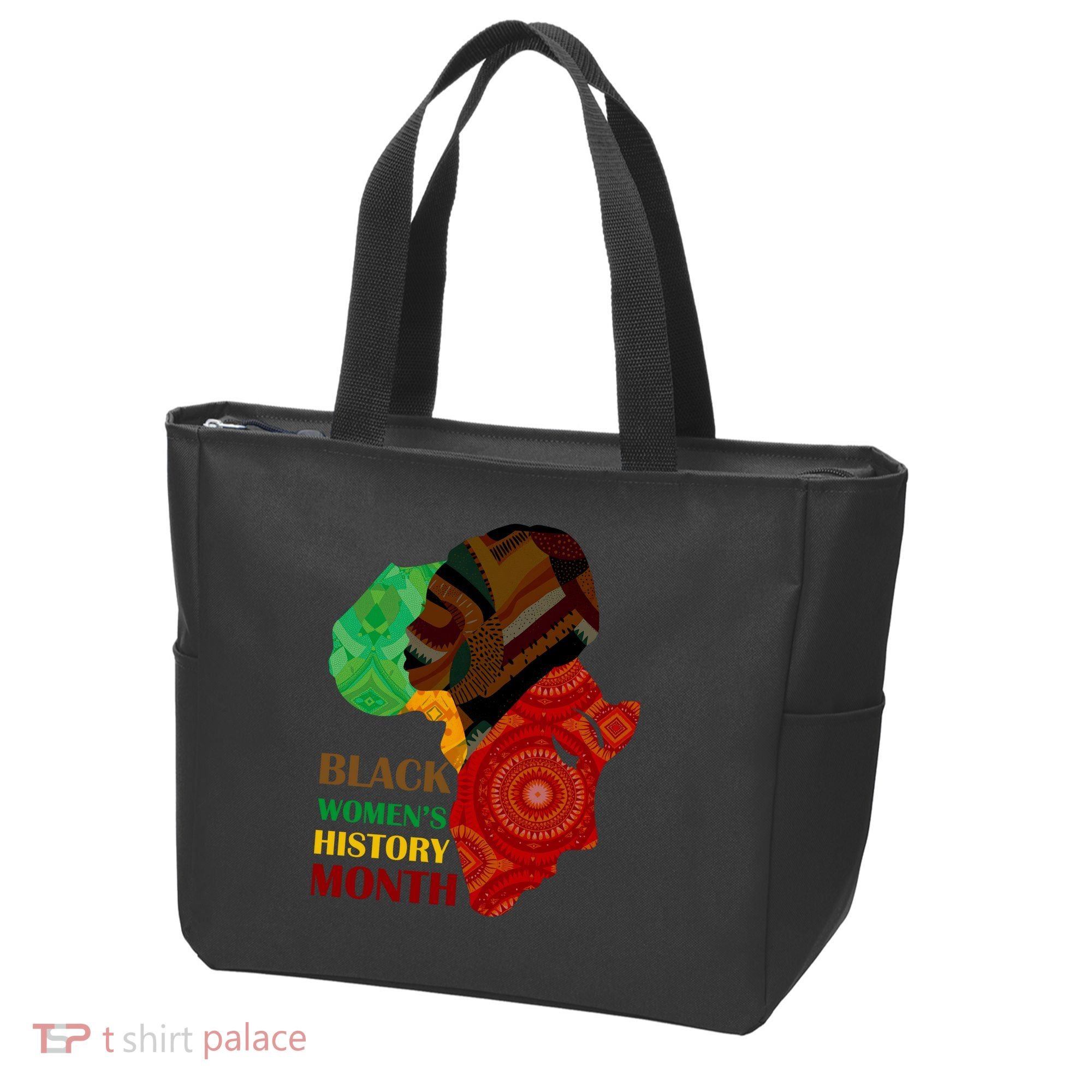 Black Women's History Month African Patterns  Tote Bag