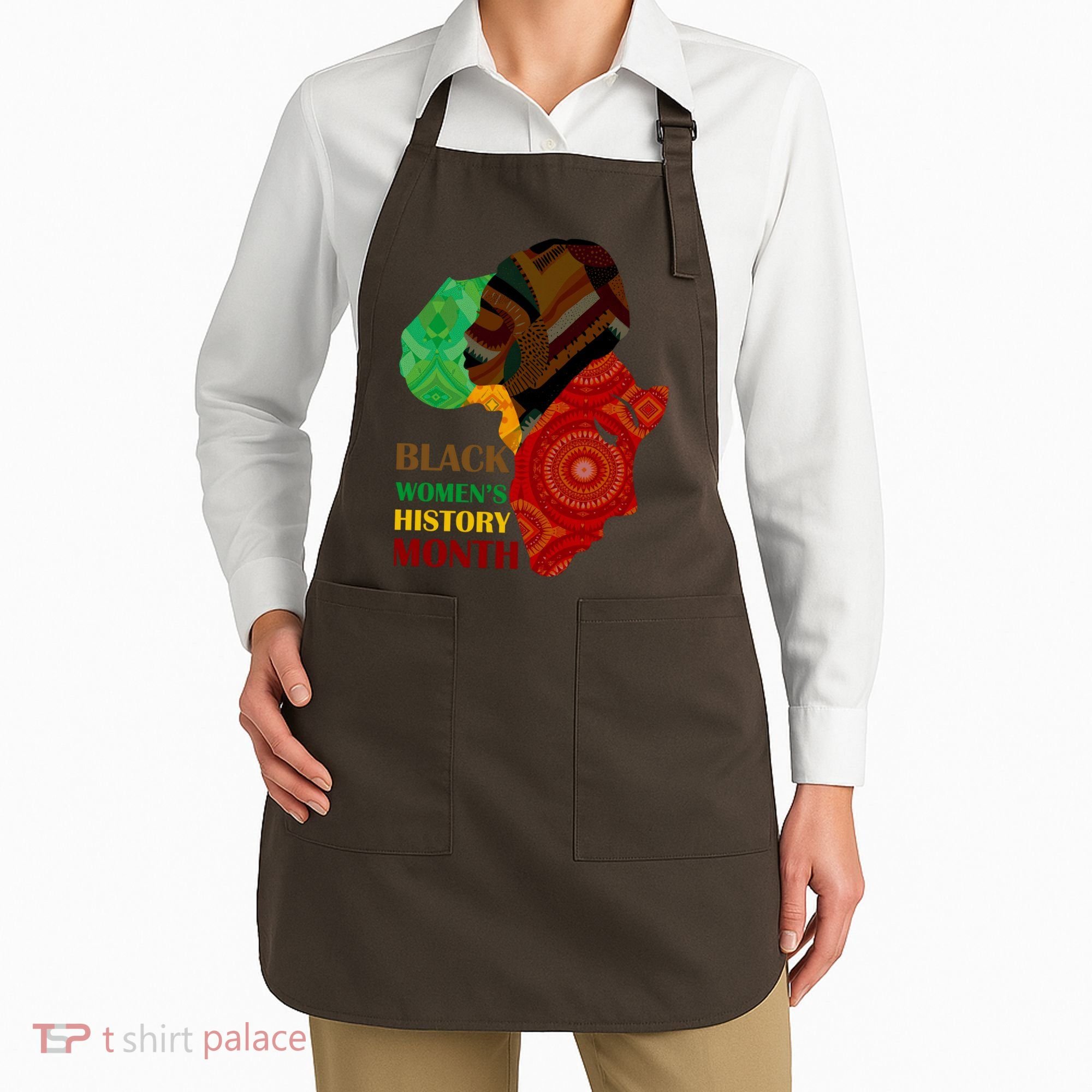 Black Women's History Month African Patterns  Apron