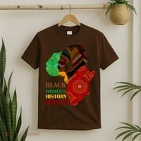 Black Women's History Month African Patterns  T-Shirt thumb 2