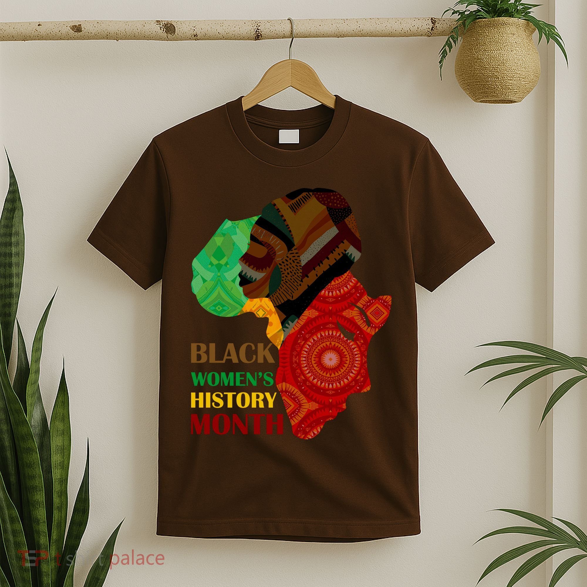 Black Women's History Month African Patterns  T-Shirt