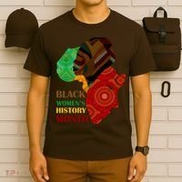 Black Women's History Month African Patterns  T-Shirt thumb 6