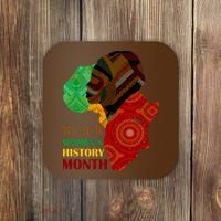 Black Women's History Month African Patterns  Coaster thumb 0