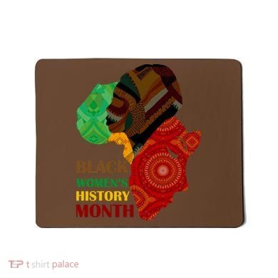 Black Women's History Month African Patterns  Mousepad