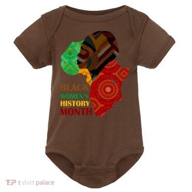 Black Women's History Month African Patterns  Baby Bodysuit